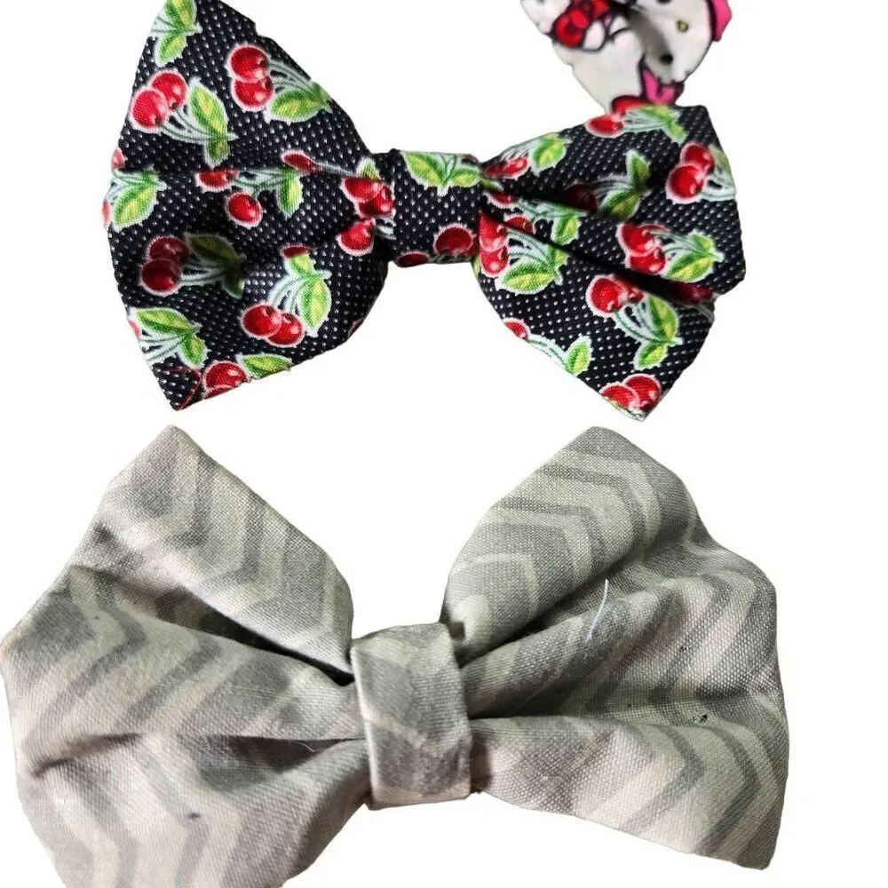 3 homemade bows, 4